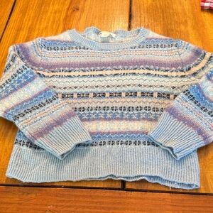 Crewcuts Multicolor Patterned Crewneck Sweater